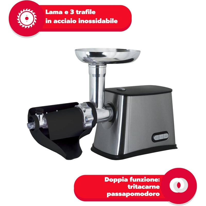 ARDES AR7460 TRITACARNE E PASSAPOMODORO ELETTRICO