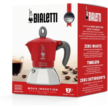 BIALETTI 6942 CAFFETTIERA 2 TAZZE ADATTA PER L'INDUZIONE
