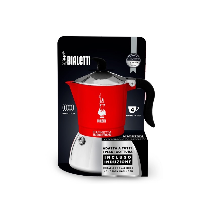BIALETTI 7144 CAFFETTIERA 4 TAZZE ADATTA PER L'INDUZIONE