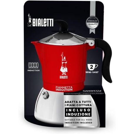 BIALETTI 7147 CAFFETTIERA 2 TAZZE ADATTA PER L'INDUZIONE