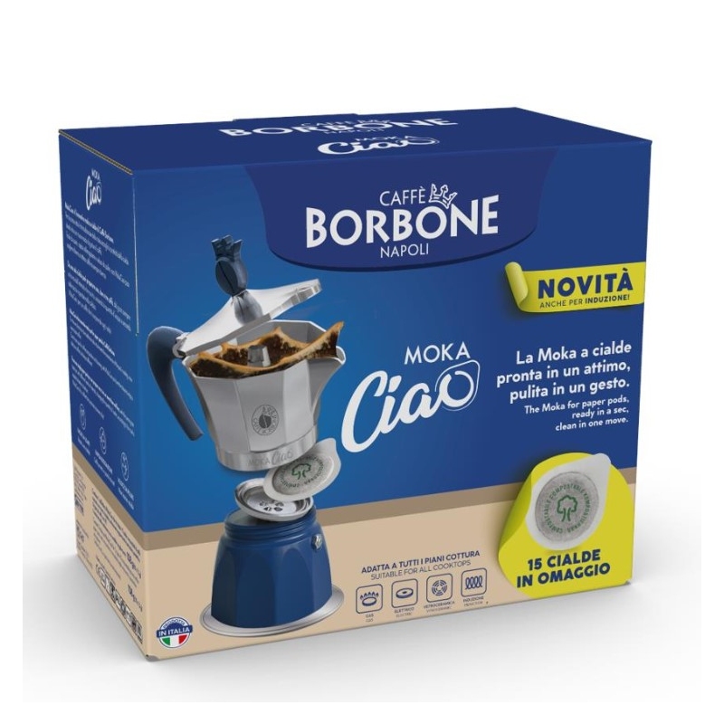 CAFFE BORBONE MOKACIAO CAFFETTIERA PER CIALDE ADATTA ALL'INDUZIONE