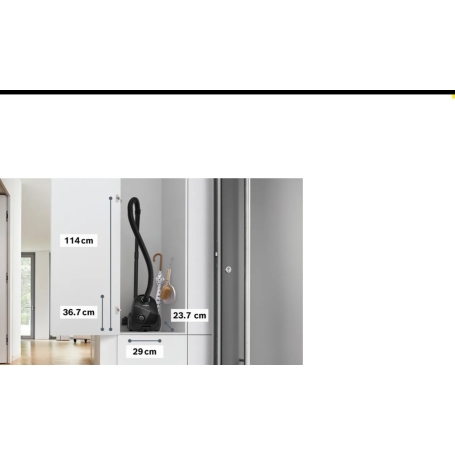 BOSCH BGLS2BA1 ASPIRAPOLVERE A TRAINO CON SACCO 600W COLORE NERO