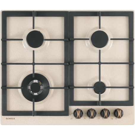 SCHOCK STR64TH58 PIANO COTTURA 60CM 4 FUOCHI A GAS AVENA