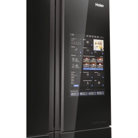HAIER HCW9919ESGB FRIGORIFERO 4 PORTE 586LT TOTAL NO FROST DISPLAY TOUCH WIFI CLASSE E COLORE NERO