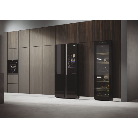 HAIER HCW9919ESGB FRIGORIFERO 4 PORTE 586LT TOTAL NO FROST DISPLAY TOUCH WIFI CLASSE E COLORE NERO