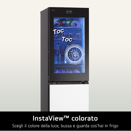 LG GBG719MDNN FRIGORIFERO COMBINATO INSTAVIEW MULTICOLORE 352LT NO FROST CLASSE D