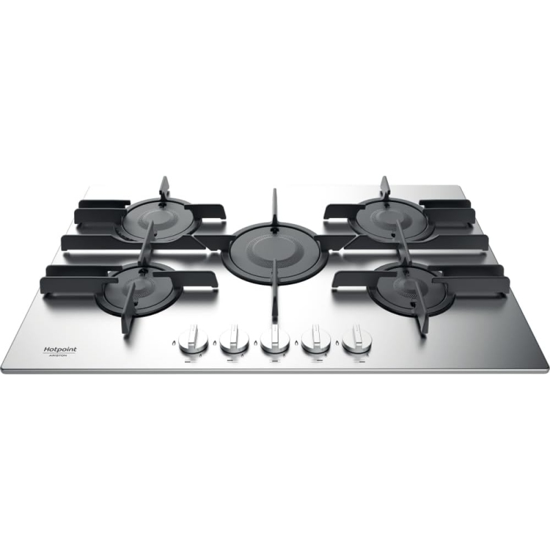 HOTPOINT FTGHL 751 D/IX/HA PIANO COTTURA DA INCASSO 75CM 5 FUOCHI A GAS INOX