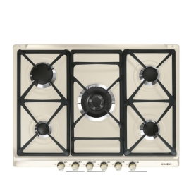 SMEG SR775PO PIANO COTTURA 70CM 5 FUOCHI A GAS COLORE PANNA