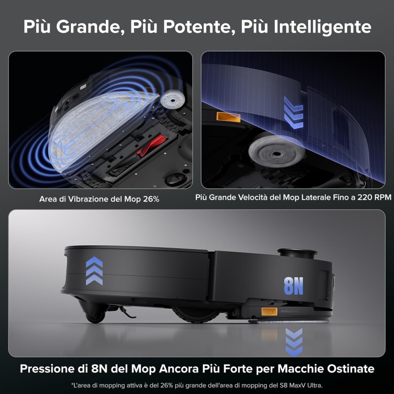 ROBOROCK SAROS 10 ROBOT ASPIRAPOLVERE...