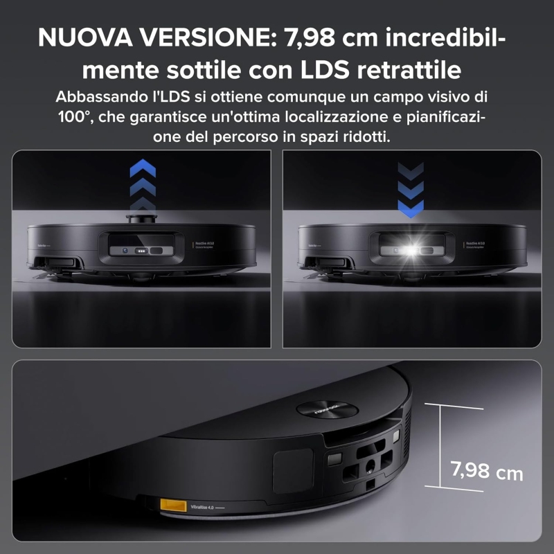 ROBOROCK SAROS 10 ROBOT ASPIRAPOLVERE...