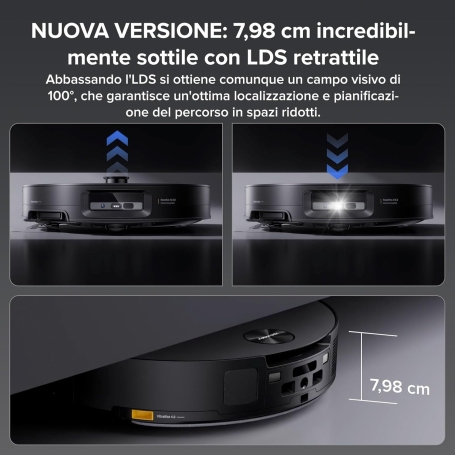 ROBOROCK SAROS 10 ROBOT ASPIRAPOLVERE ULTRASOTTILE - SAROS10