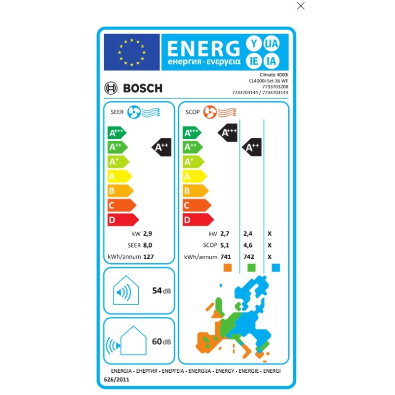 BOSCH CL4000I SET 26 WE CLIMATIZZATORE...