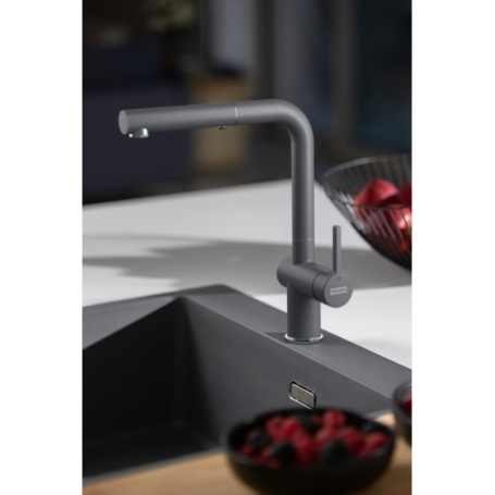 FRANKE 115.0721.464 ACTIVE DOCCIA MISCELATORE CON DOCCETTA ESTRAIBILE COLORE GRIGIO ARDESIA