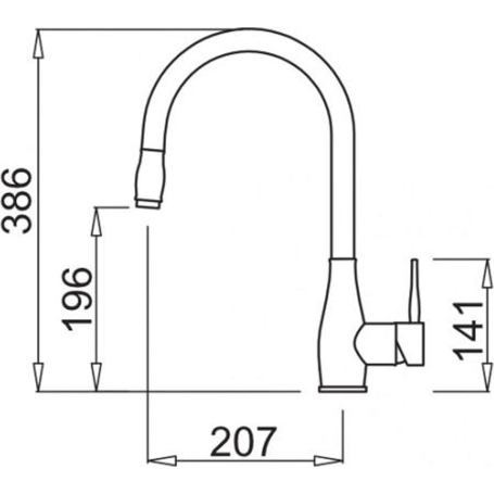 ELLECI MIKNEVIN MISCELATORE CON DOCCETTA ESTRAIBILE INOX