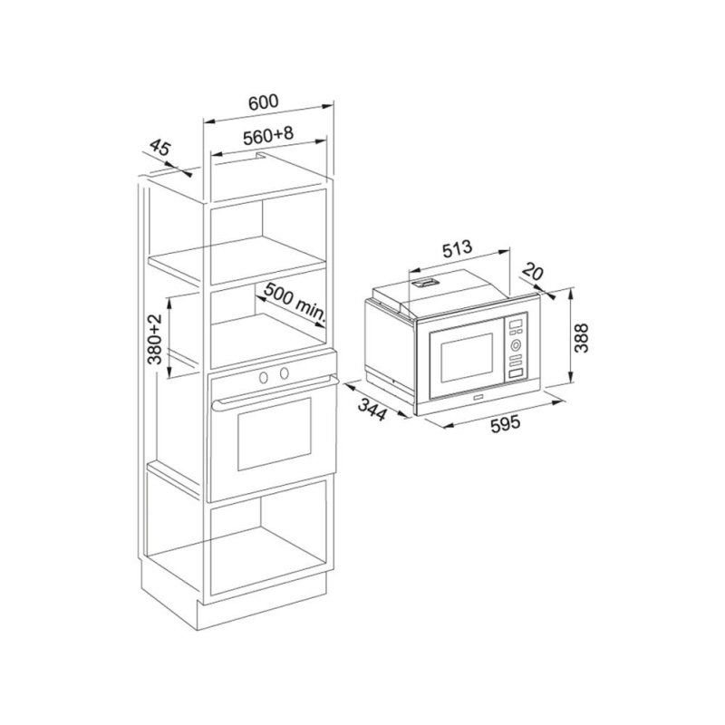 FRANKE FMW 20SMP G XS FORNO A MICROONDE DA...