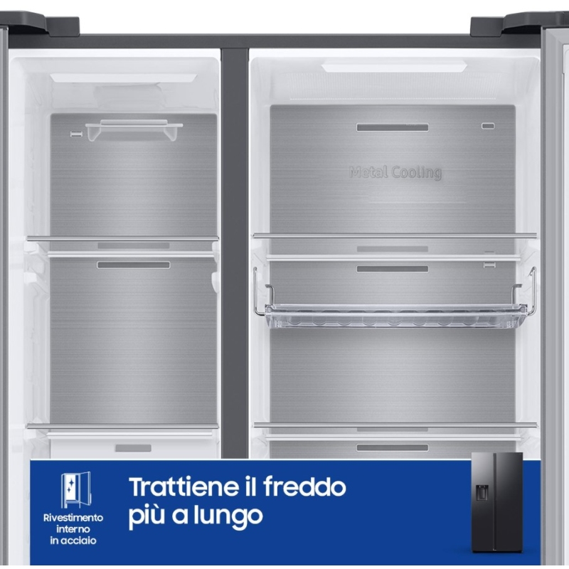 SAMSUNG RS80F66KBFEF FRIGORIFERO SIDE BY SIDE...