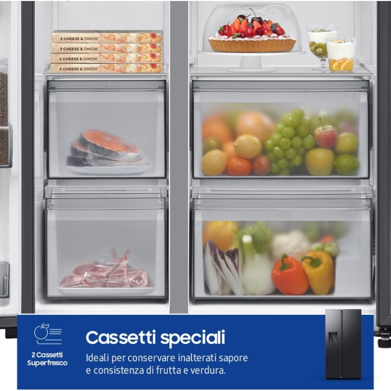 SAMSUNG RS80F66KBFEF FRIGORIFERO SIDE BY SIDE...