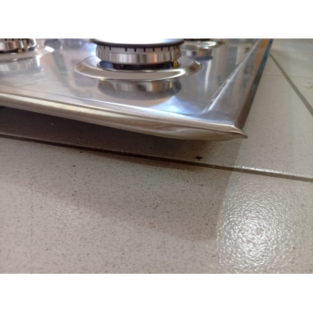 OUTLET CANDY O-CHG7WLWPX PIANO COTTURA 75CM 5 FUOCHI A GAS GRIGLIE IN GHISA COLORE INOX - CON DIFETTI