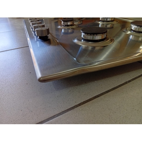 OUTLET CANDY O-CHG7WLWPX PIANO COTTURA 75CM 5 FUOCHI A GAS GRIGLIE IN GHISA COLORE INOX - CON DIFETTI