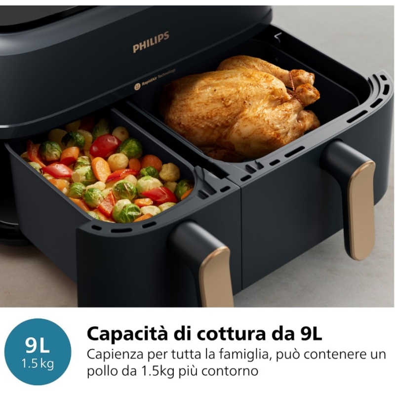 PHILIPS AIRFRYER SERIE 3000 FRIGGITRICE AD ARIA...