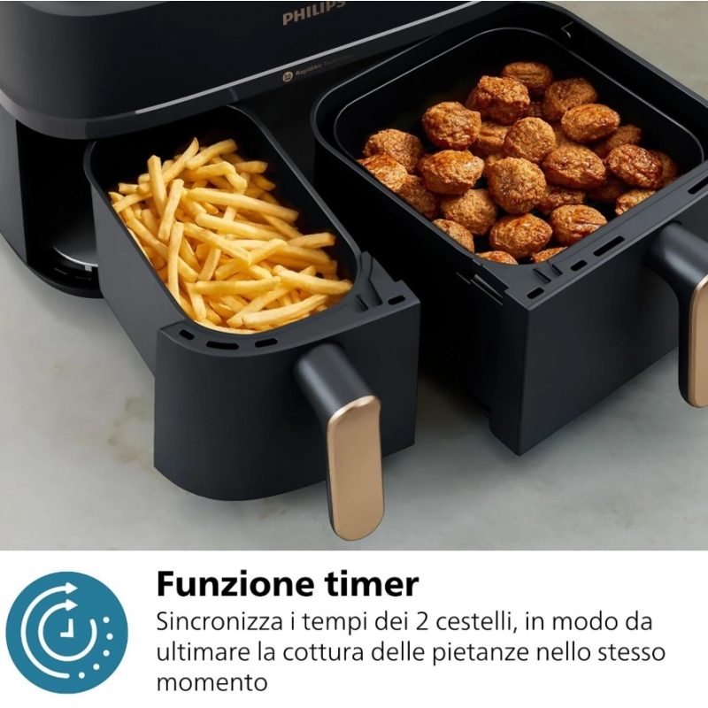 PHILIPS AIRFRYER SERIE 3000 FRIGGITRICE AD ARIA...