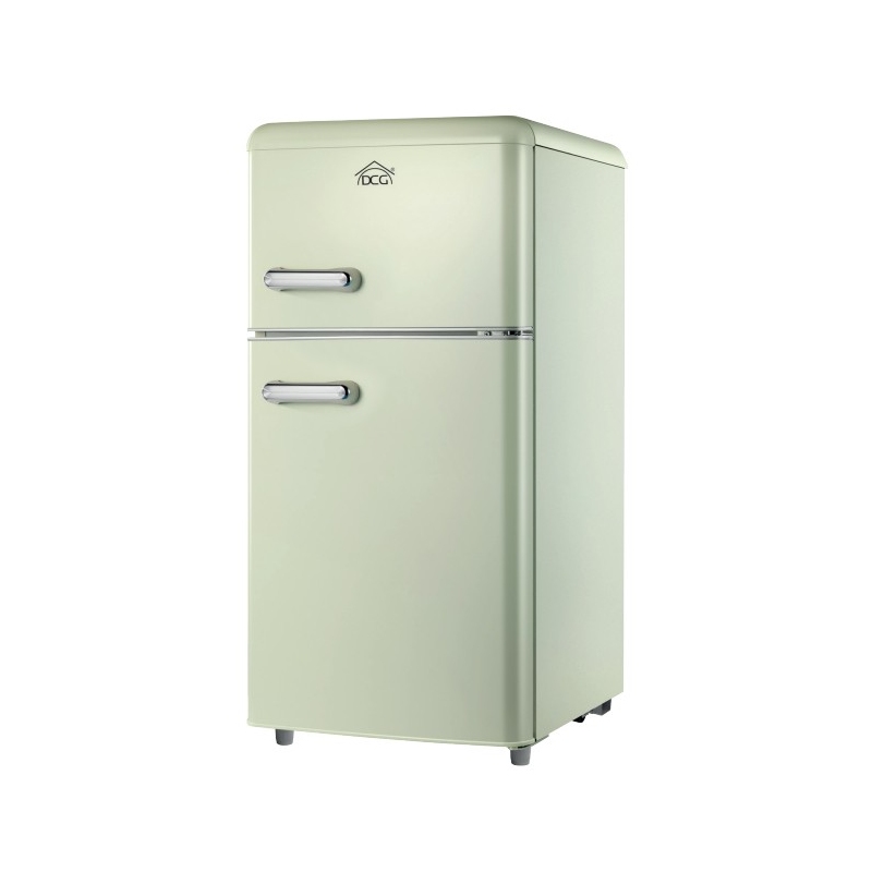DCG MF100CCDP FRIGORIFERO DOPPIA PORTA RETRO' 100LT STATICO CLASSE E COLORE CREMA