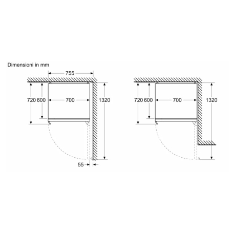 BOSCH KGN49OCAF FRIGO COMBINATO 70CM TOTAL NO FROST 440LT CLASSE A COLORE INOX ANTRACITE