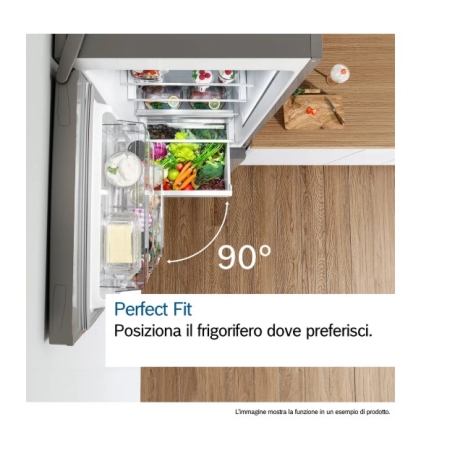 BOSCH KGN49OCAF FRIGO COMBINATO 70CM TOTAL NO FROST 440LT CLASSE A COLORE INOX ANTRACITE