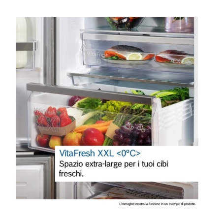 BOSCH KGN49OCAF FRIGO COMBINATO 70CM TOTAL NO FROST 440LT CLASSE A COLORE INOX ANTRACITE