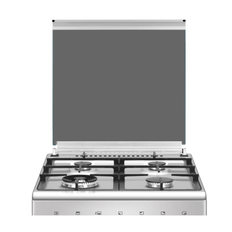 LAREL L60EX CUCINA 60X60 4 FUOCHI A GAS E FORNO ELETTRICO - INOX