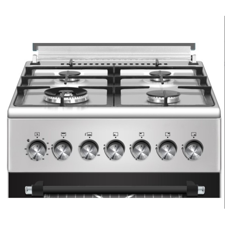 LAREL L60EX CUCINA 60X60 4 FUOCHI A GAS E FORNO ELETTRICO - INOX