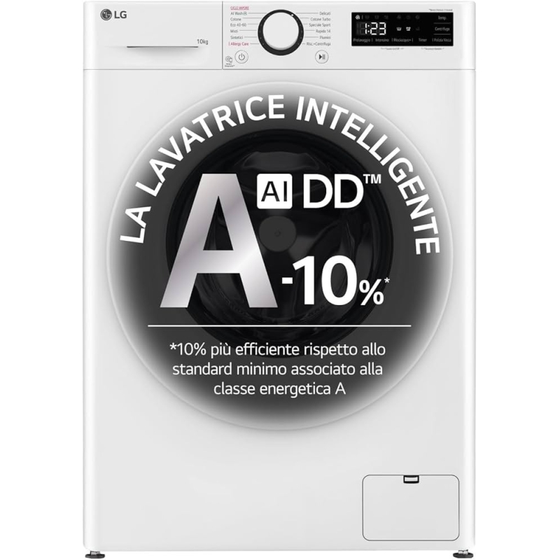 LG F4R3010NSWW LAVATRICE 10KG 1400 GIRI VAPORE AI DD INVERTER CLASSE A