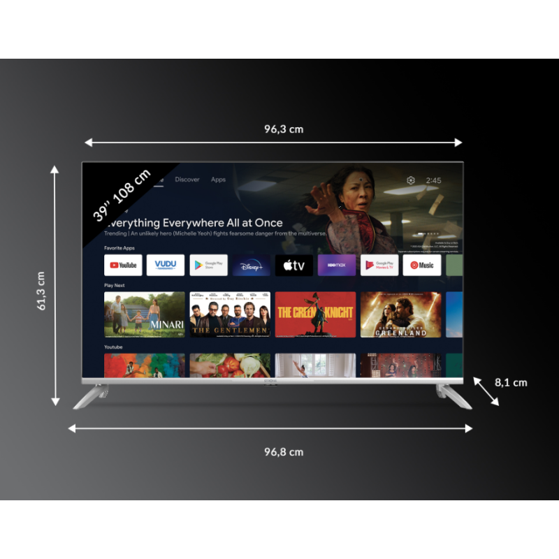 STRONG SRT43UD6593 TV LED 43'' ULTRA HD 4K...