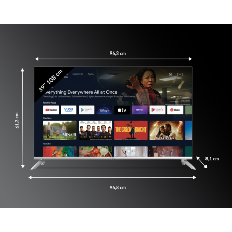 STRONG SRT43UD6593 TV LED 43'' ULTRA HD 4K SMART TV WI-FI