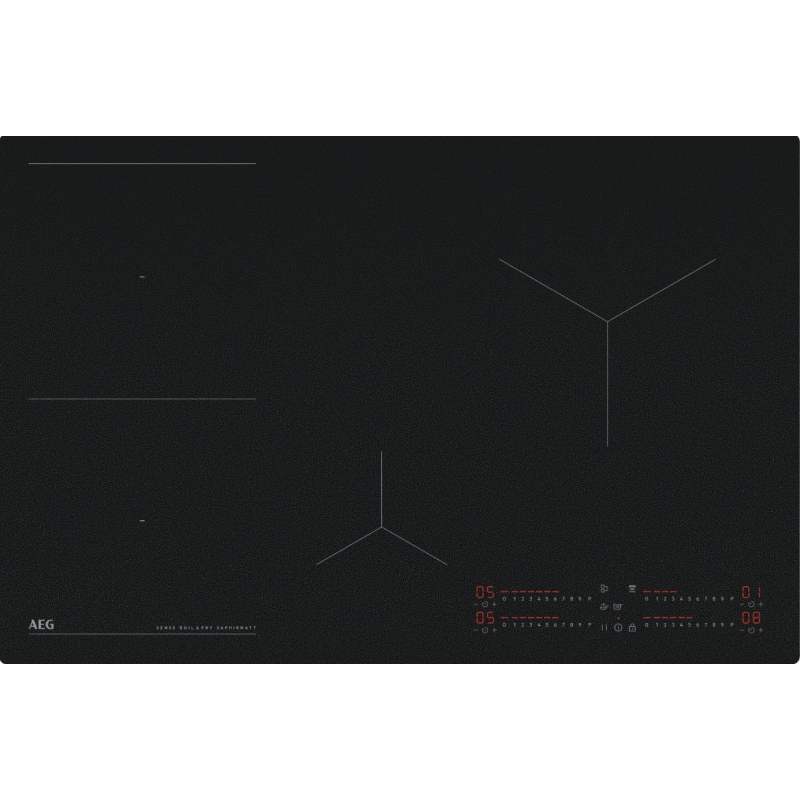 AEG TI84IB30IZ PIANO COTTURA A INDUZIONE 77CM 4 ZONE E VETRO SAPHIRMATT