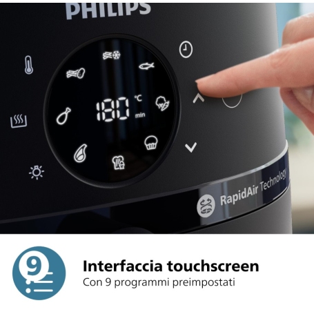 PHILIPS AIRFRYER SERIE 2000 NA231/00 FRIGGITRICE AD ARIA 6.2LT