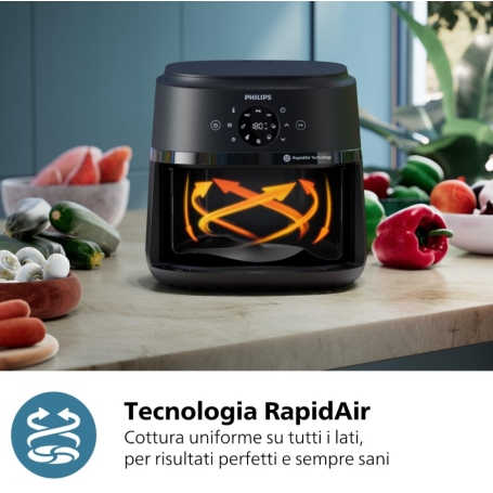PHILIPS AIRFRYER SERIE 2000 NA231/00 FRIGGITRICE AD ARIA 6.2LT