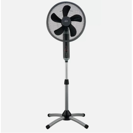 DCG VE1648TT VENTILATORE A PIANTANA OSCILLAZIONE 360°C CON TELECOMANDO - NERO