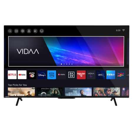 TOSHIBA 55QV2463DA TV LED 55'' SMART TV UHD 4K COLORE NERO