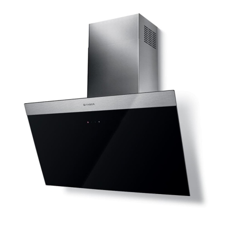 FABER DAISY + BK A 80 330.0612.374 CAPPA A PARETE 80CM CLASSE A+ NERO E INOX