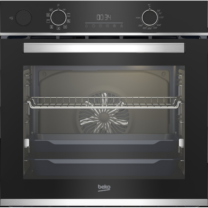 BEKO BBIS13300XMSE FORNO DA INCASSO ELETTRICO VENTILATO 72LT CLASSE A+ NERO