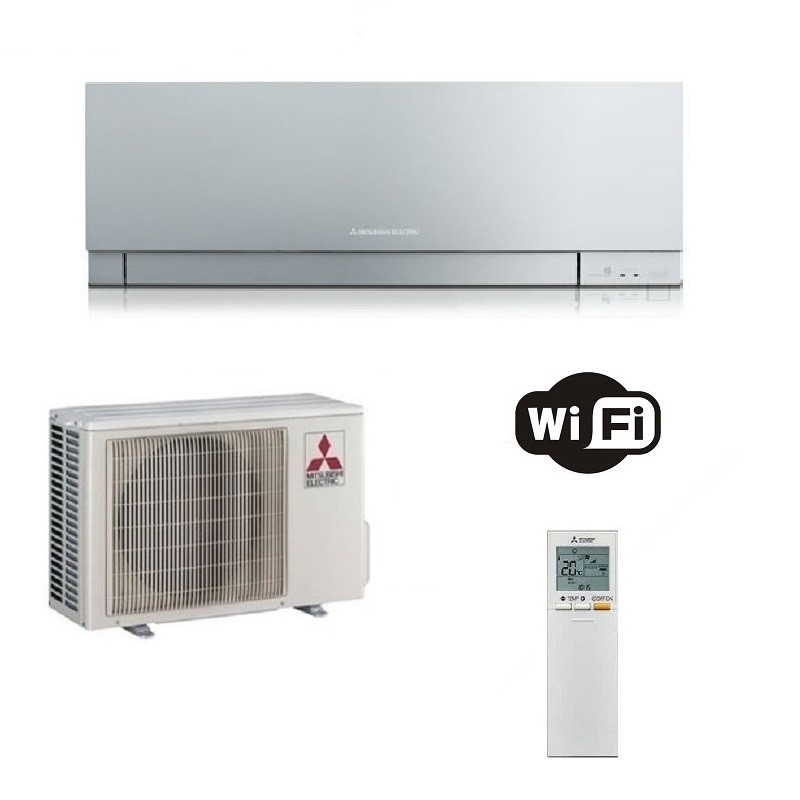 MITSUBISHI MSZ-EF35VGKS CONDIZIONATORE MONOSPLIT 12000 BTU GAS R32 INVERTER CLASSE A+++/A++ COLORE ARGENTO - PROMO