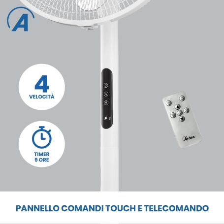 ARDES AR5PR4003 VENTILATORE A PIANTANA ALTEZZA REGOLABILE