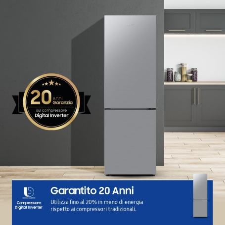 SAMSUNG RB33B610ESA FRIGORIFERO COMBINATO 344 LT TOTAL NO FROST CLASSE E INOX