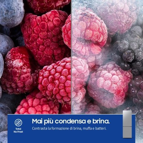 SAMSUNG RB33B610ESA FRIGORIFERO COMBINATO 344 LT TOTAL NO FROST CLASSE E INOX