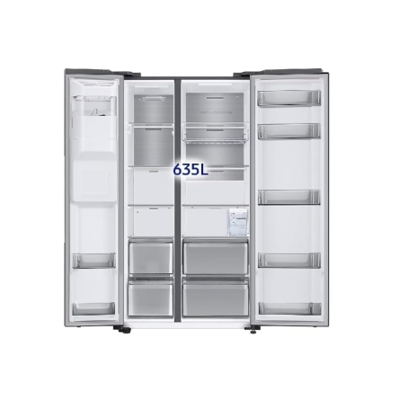 SAMSUNG RS64DG53M3SLEF FRIGORIFERO SIDE BY SIDE 634 LT DISPENSER NO FROST WIFI METAL INOX CLASSE E