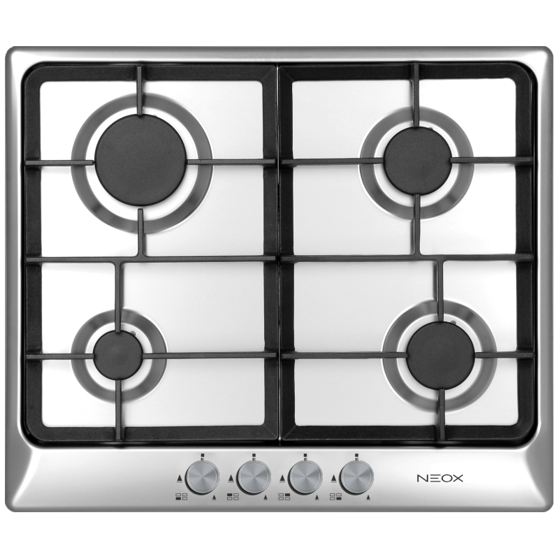 NEOX A0604VNGC ECO LINE 60 PIANO COTTURA 60CM 4 FUOCHI A GAS - INOX