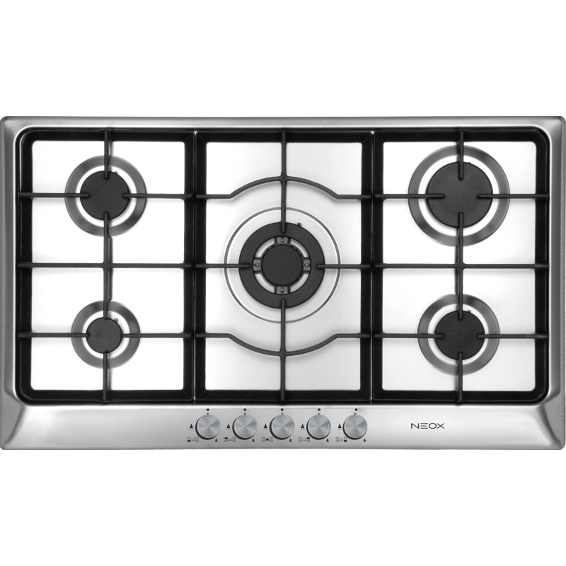 NEOX A0905VTGC ECO LINE 90 PIANO COTTURA 90CM 5 FUOCHI A GAS - INOX