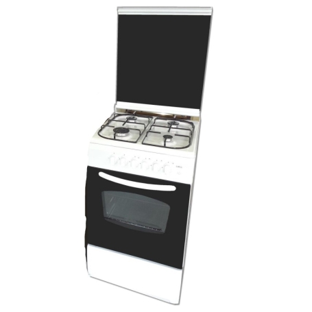 LAREL L5005VB CUCINA 50X50 4 FUOCHI A GAS E FORNO A GAS - BIANCA