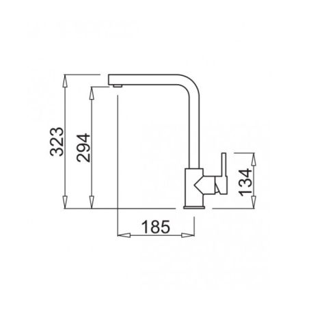 ELLECI MGKTRA43 MISCELATORE MONOCOMANDO CANNA ALTA COLORE TORTORA
